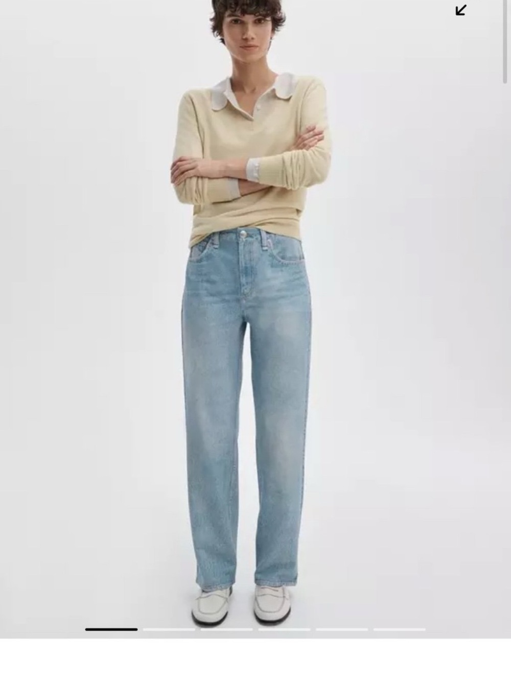 rag & bone Light Blue Straight Leg Jeans